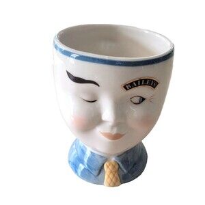Baileys’ Irish Cream Coffee Mug Winking Man With Tie Yum 1997